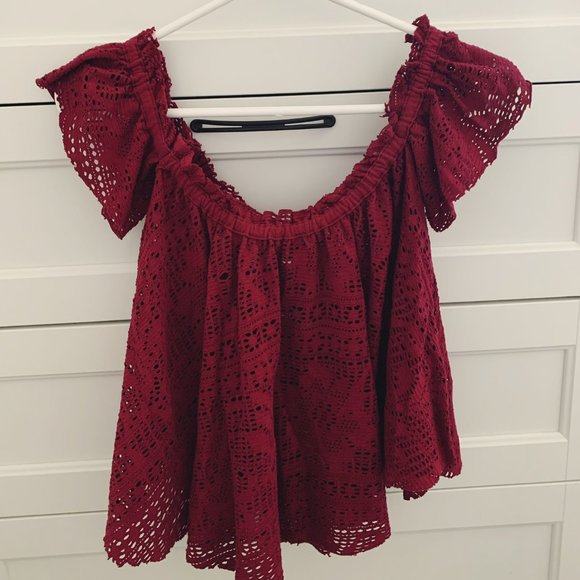 Garage Off the Shoulder Top - Picture 1 of 1